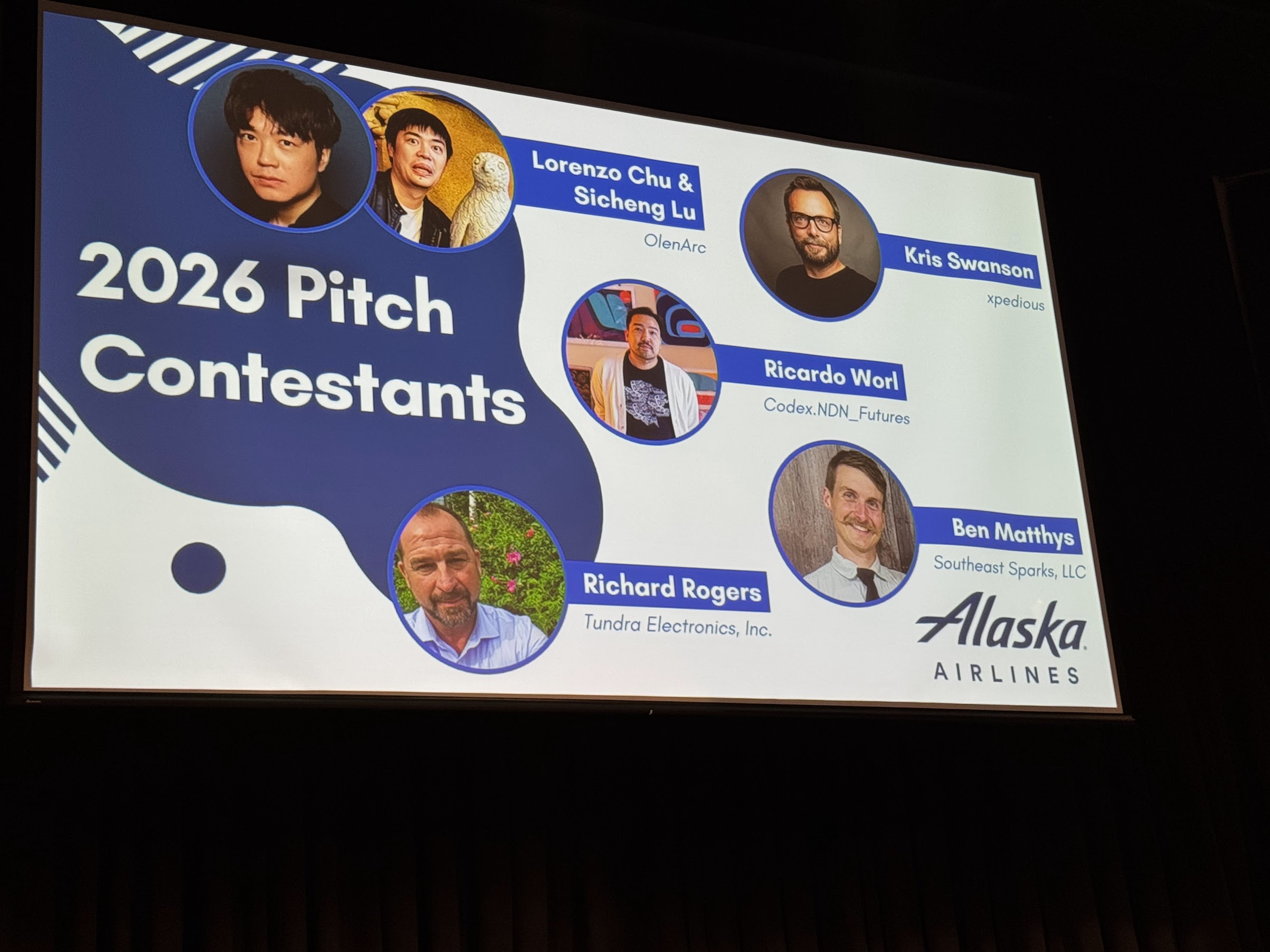 Pitch contestant at the 2026 Alaska Innovation Summit in Juneau.