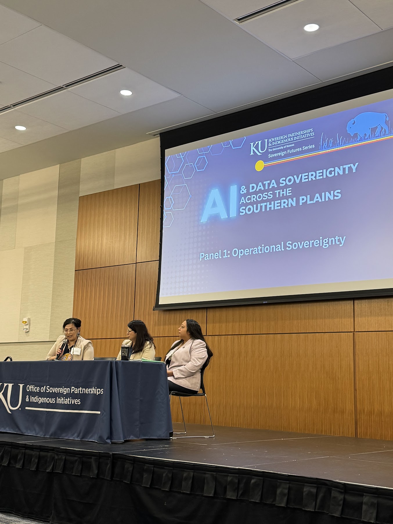 At the AI & Data Sovereignty symposium at the University of Kansas.
