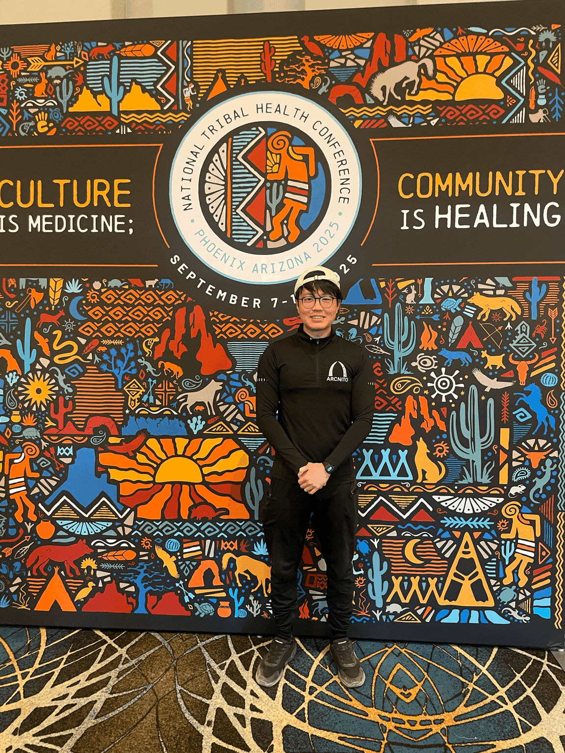 At the 2025 NIHB National Tribal Health Conference in Chandler, Arizona.