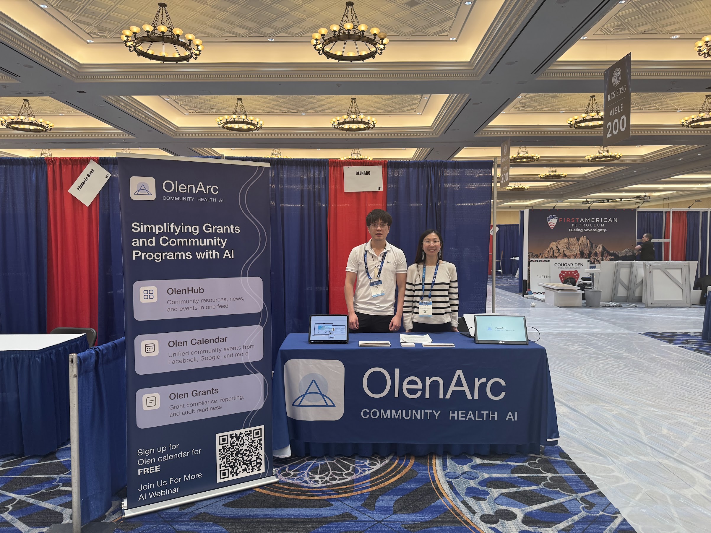 OlenArc booth at Reservation Economic Summit 2026 in Las Vegas.